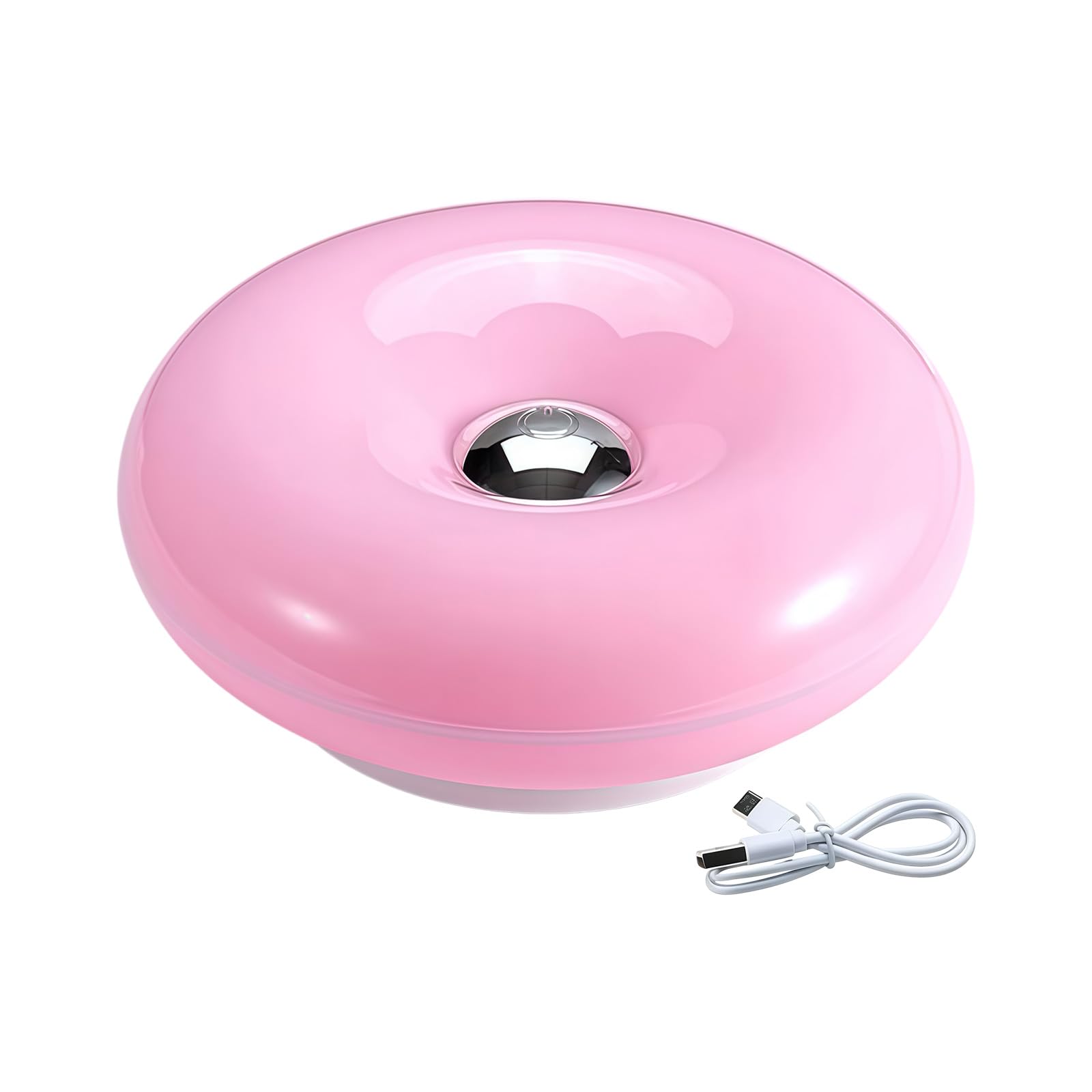 Mekalero Unique Round Bedside Lamp Creative Atmospheres Lamp with Shade Simple Touch Control Night Light Simple Touch Control Night Light