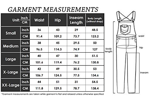 Anna-Kaci Womens Overalls Casual Vintage Loose Straight Leg Denim Bib Overalls Jean Jumpsuits Flower Print Small/Medium #TOP5