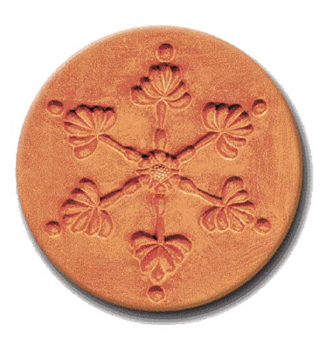 RYCRAFT 2 inch Round Cookie Stamp with Handle & Recipe Booklet-STARBURST RYCRAFT 2 inch Round Cookie Stamp with Handle & Recipe Booklet-STARBURST
