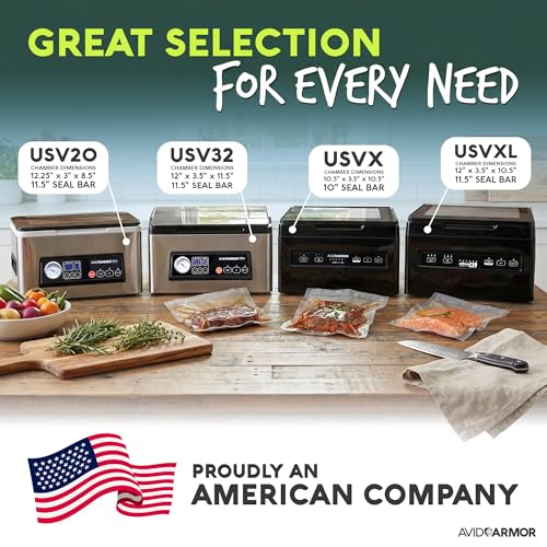 Avid Armor Chamber Vacuum Sealer Machine USV20 Ultra Series for Wet Foods, Meat Vacuum Packing Machine, Compact with 11.5-Inch Vaccum Sealer Bar by Avid Armor - Image 8