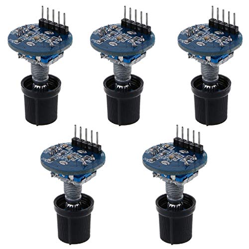 Preisvergleich Produktbild Nrpfell 5 Stück Drehgeber Modul Drehpotentiometer Knopfkappe Digitales Steuer Modul