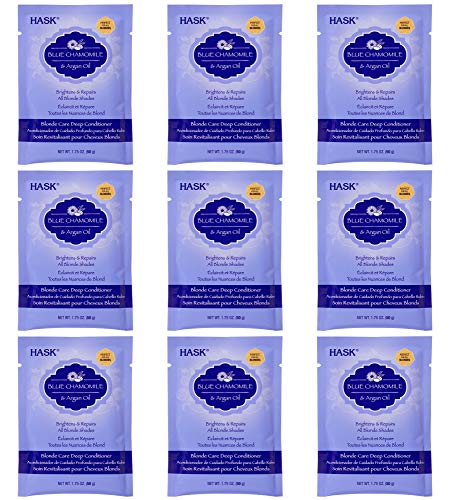 Hask Argan Blonde Care Deep Conditioner Packette, 1.75 Ounce (9 pieces)