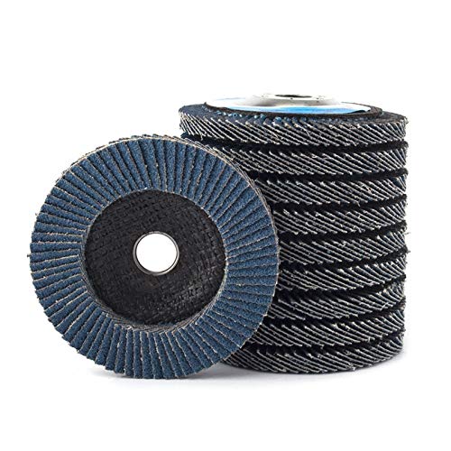 ZAANHA 10Pcs 4inch Corundum Flap Discs Grinding Wheel for Angle Grinder 100x16mm 80#