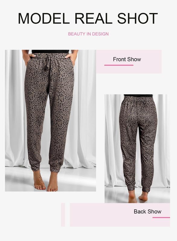 Image of Dokotoo Womens 2026 Soft Casual Drawstring Tie Elastic Waist Loose Jogger Pants with Pockets