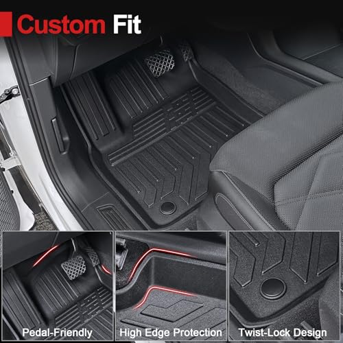 Image of Floor Mats for Volkswagen Atlas 2018-2026 7 Seats Bench Seating