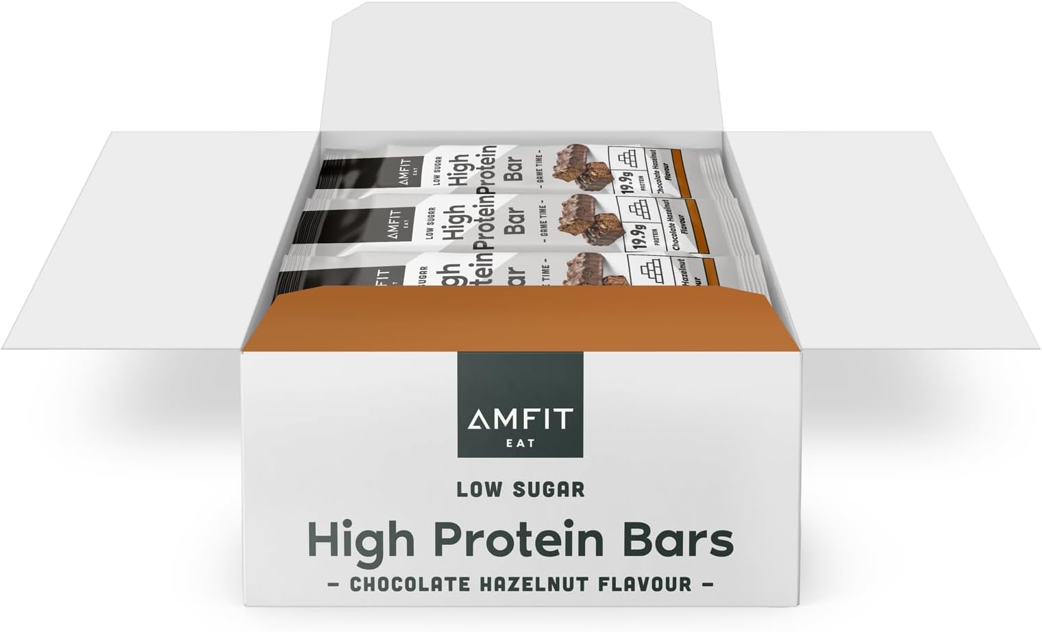 Amfit Nutrition Low Sugar High Protein Bars - Chocolate hazelnut - 12 x 60g