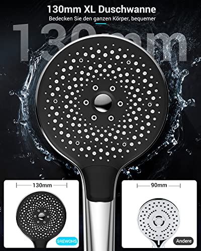SREWOHS Soffione Doccia Anticalcare,Doccino per