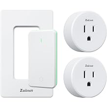 Zoiinet Remote Control Outlet Plug Switch, Buckle Design & Removable Wireless Light Switch, No Wiring Needed, 300 ft, 15A/1500W, Programmable, for Household Appliances2 Pack