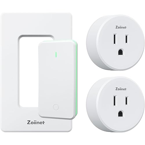 Remote Control Outlet Plug Switch, Buckle Design & Removable Wireless Light Switch, No Wiring Needed, 300 ft, 15A/1500W, Programmable, for Household Appliances(2 Pack)