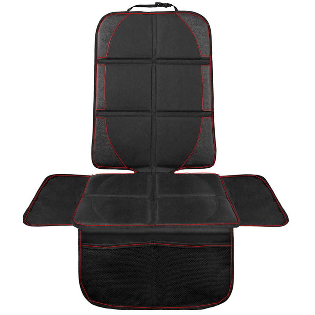 Kindersitzunterlage für Chrysler 300C 2005-2018, Autositzauflage mit Netztaschen, Sitzschoner Auto Kindersitz, für SUV Limousine Kofferraum,C