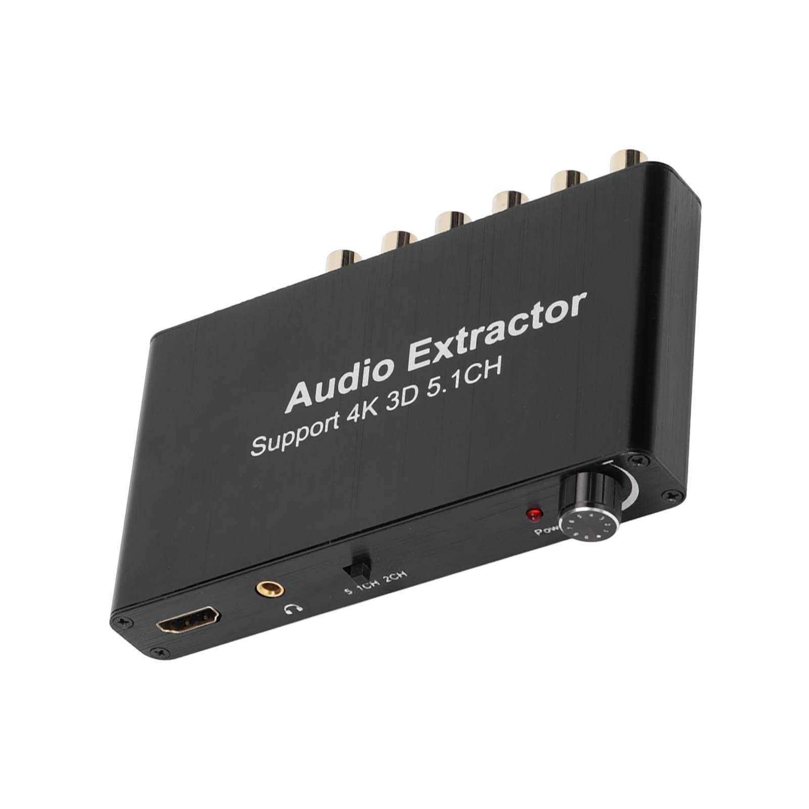 Estrattore audio 4K 3D 5.1CH HD Interfaccia multimediale Convertitore analogico Adattatore in lega di alluminio per 360 HDTV hdmi arc al convertitore audio