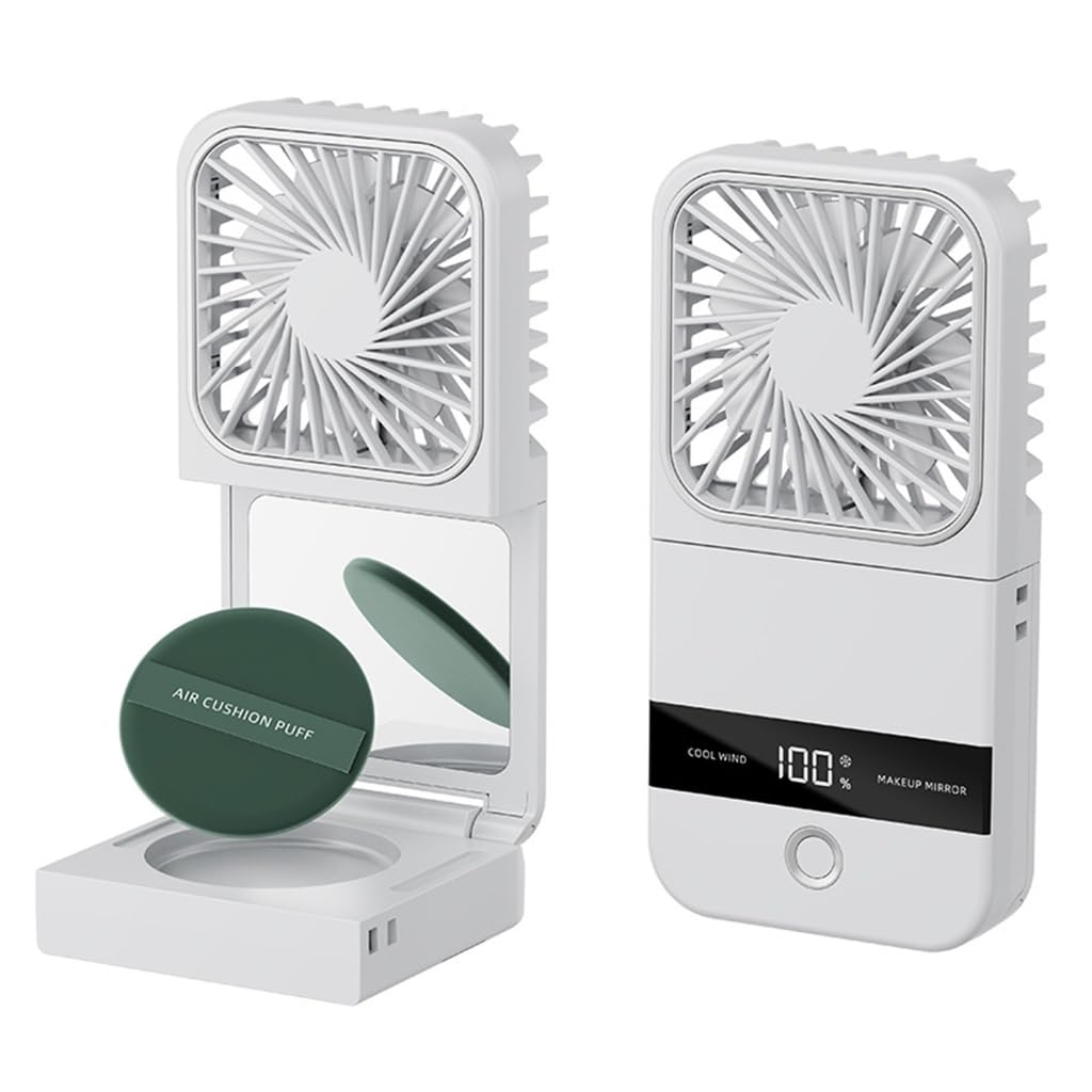 Przenośny wentylator USB do wielokrotnego ładowania cichy ręczny mini wentylator 5 ustawień prędkości