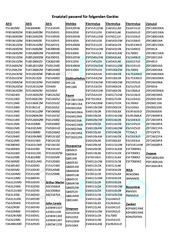 2 x DL-pro bovenste korf voor AEG Electrolux Ikea Faure Arthur Martin 138018410/9 1380184109 138018410 rubberen doornen noppen voor vaatwasser - Image 5