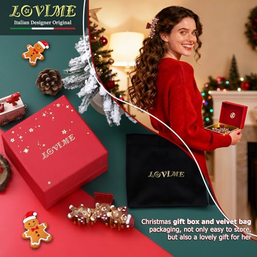 Pinzas grandes para cabello con caja de regalo miniatura 5