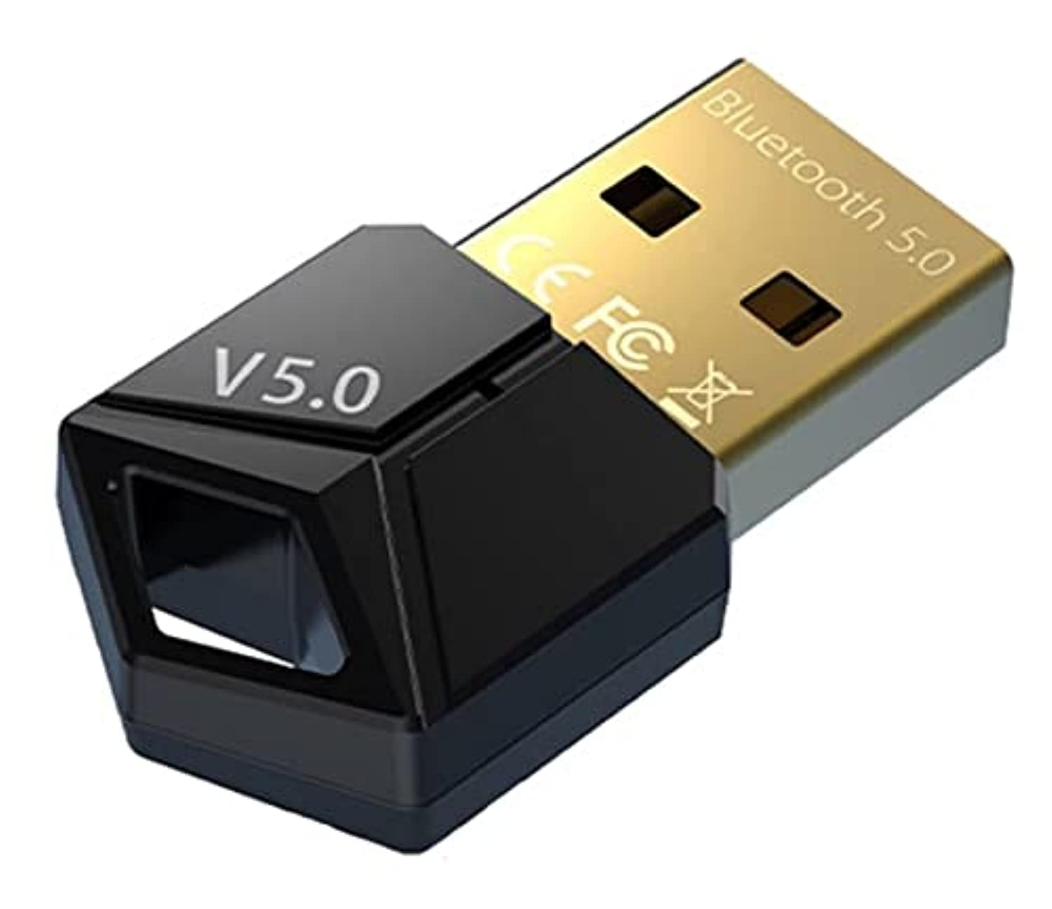 Bluetooth 5.0 Adapter Dongle Mini Receiver PC Support Windows 10/8.1/8/7, Plug and Play for Desktop Laptop, Mouse, Keyboard, Printers, Headsets, Speakers, PS4/ Xbox Controllers