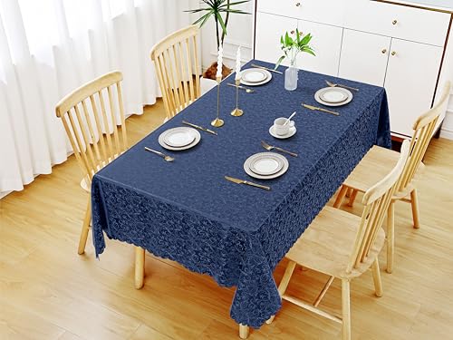 Image of Smiry Rectangle Waterproof Heavy Duty Vinyl Tablecloths, 60 x 84 Inch