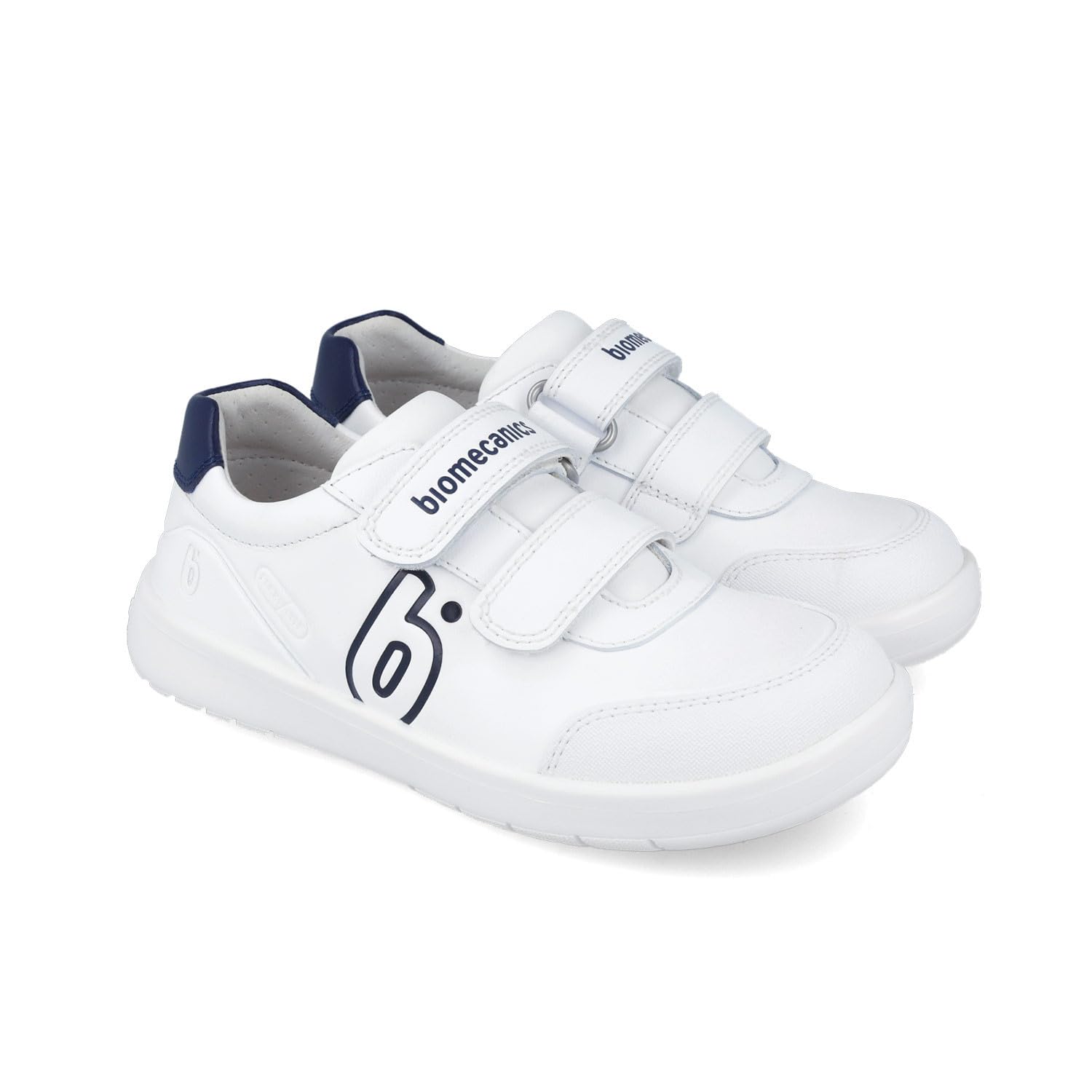 Biomecanics Deportivas Escolares para niño 251020-D113 | Color Nieve | Cierre Ajustable | Suela Flexible
