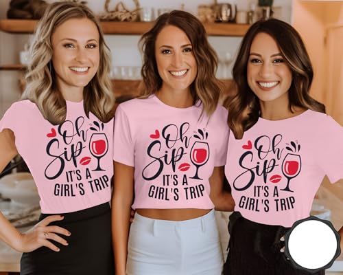 Image of Girls Trip Shirts for Women 2026 Girl Vacation Weekend Matching Tshirts Summer Vacay Mode Graphic Tees