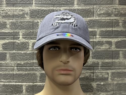 Image of Embroidered Animal Hat Gift for Men Women, Adjustable Baseball Cap | Animal Lover Collection, Casual Outdoor Wear, Breathable Cotton Fabric, Adjustable Buckle Closure