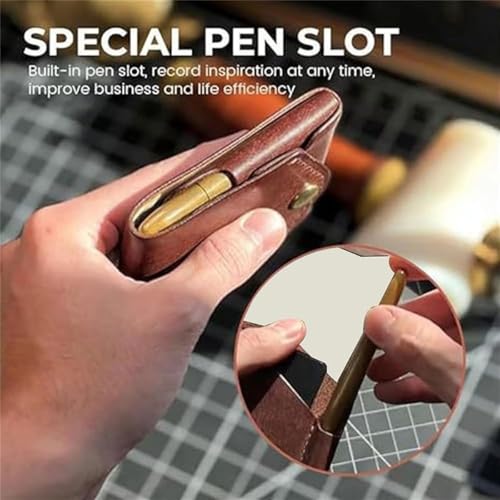 Vintage Handmade Leather Wallet for men, multifunctional compact wallet, small slim thin compact credit card (1 pcs)4