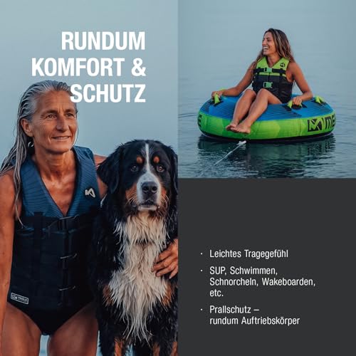 Miniatura 4 de Mesle Chaleco De Natación H210, 2xs-4xl, Ayuda A La Flotación Para Adultos Y Niños, Chaleco Ligero 50n Para Hombres Y Mujeres, Impacto Para Moto Acuática, Paddle Surf, Kayak, Wakeboard