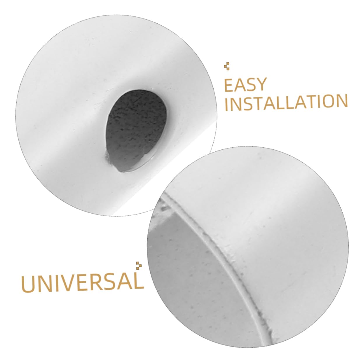 Housoutil Varilla de Extensión para Ventilador de Techo de Hierro Doble Orificio, Construcción Resistente y Fácil Instalación, Paquete de 3 Piezas para Uso Doméstico