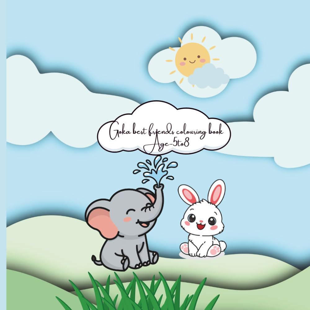 Goka best friends colouring book
