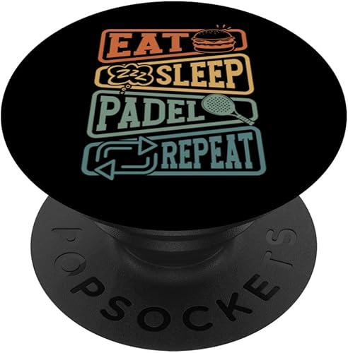 Miniatura 6 de Raqueta de pádel retro - Squash Vintage Padel PopSockets MagSafe PopGrip para iPhone