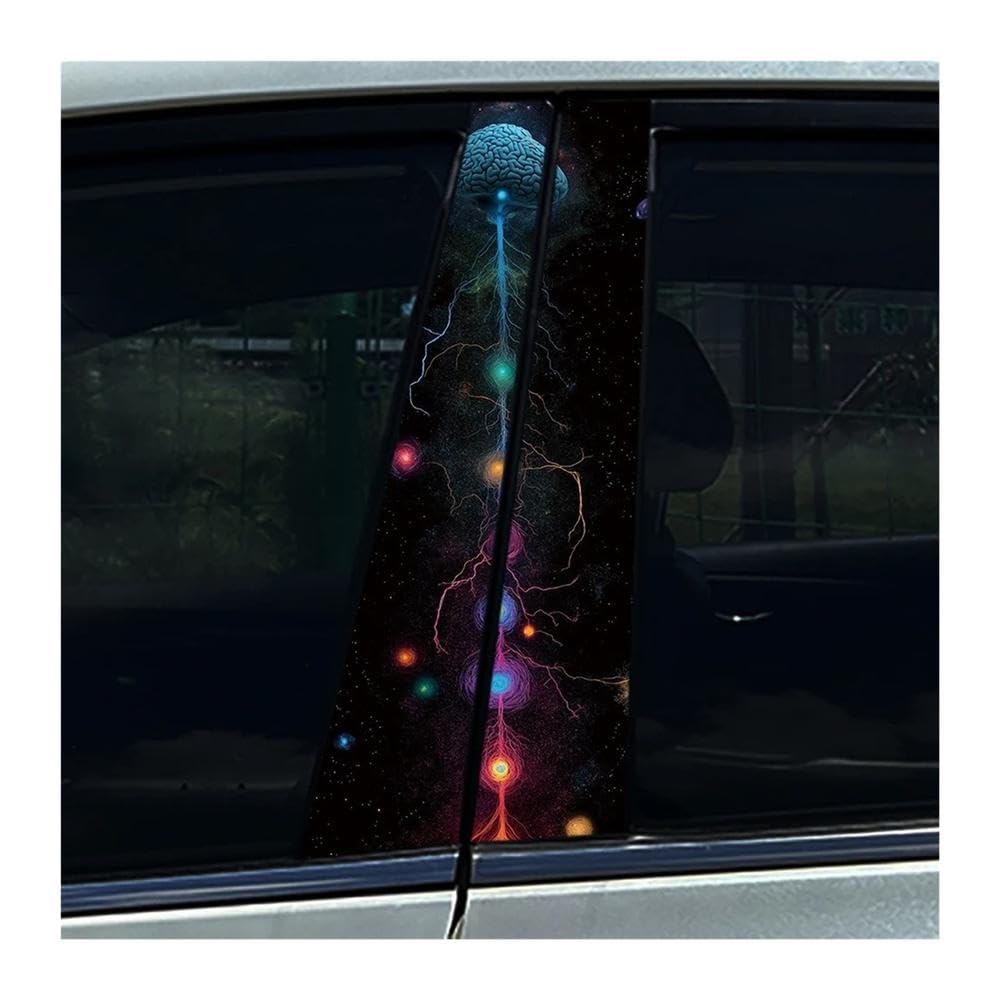 Bertdcx C Reative Planet Olourful Ar Stickers Diy Ar B Pillar Over Scratches Auto Parts(C)