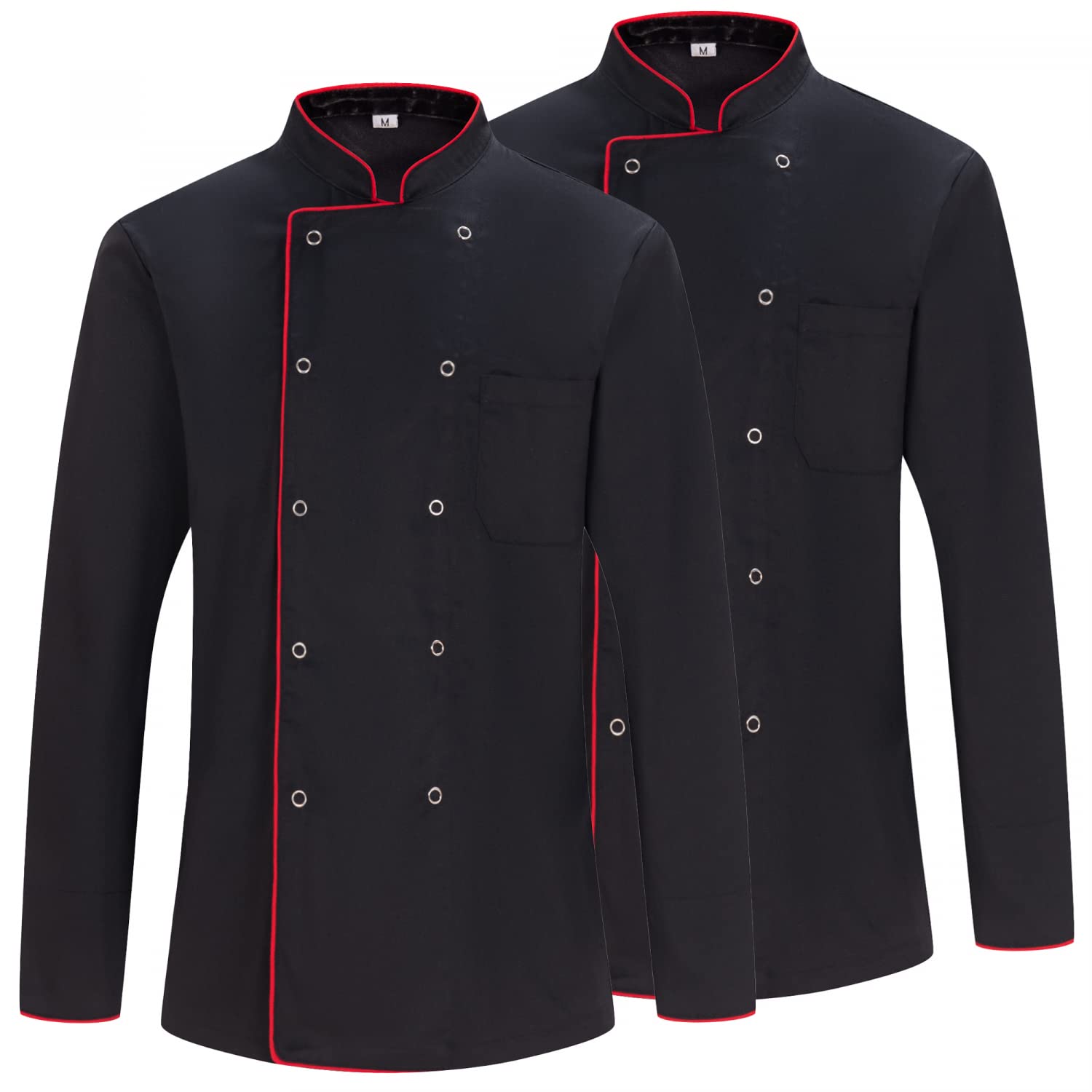 MISEMIYA - Pack 2 Einheiten -Herren Kochjacke - Herren Kochjacke - Hospitality Uniform - Ref.842