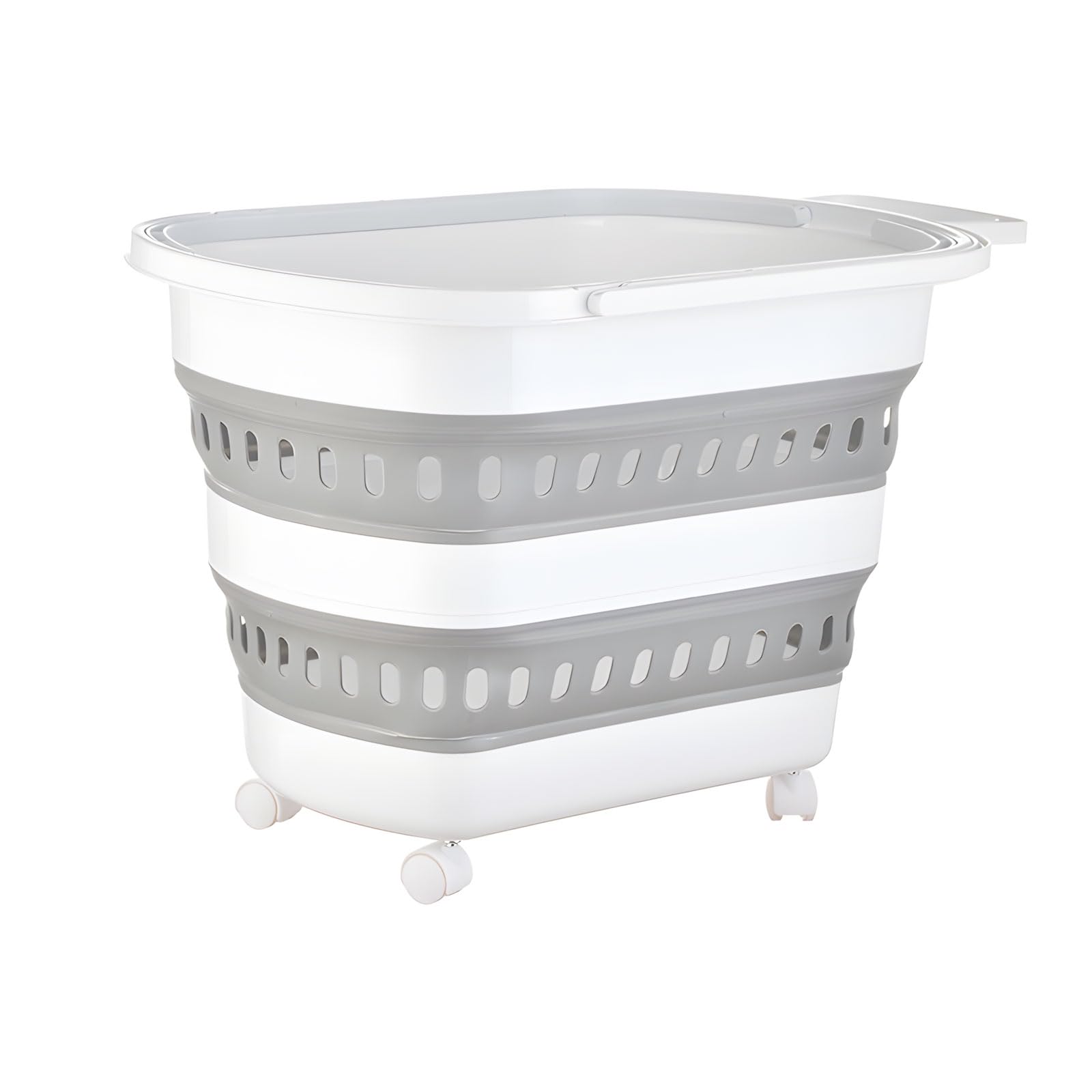 Portable Shopping with U-Handle and Large Capacity for Groceries Transport Folding Shopping Basket with Handle