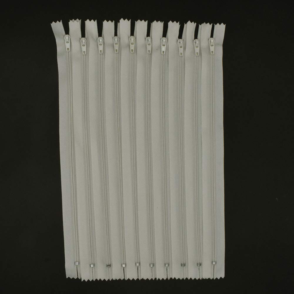 60pcs 12 Inches Nylon Coil Zippers Sewing Zippers for Tailor Sewing Crafts (Beige)