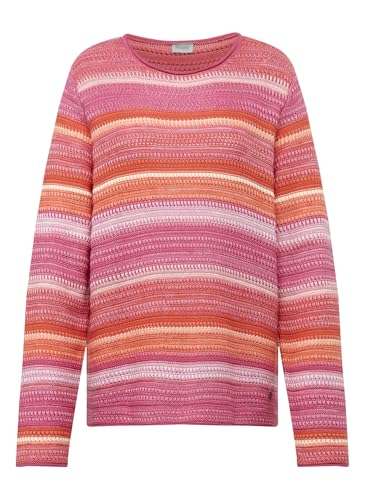 Rabe Pullover Gestreift in Orange für Damen