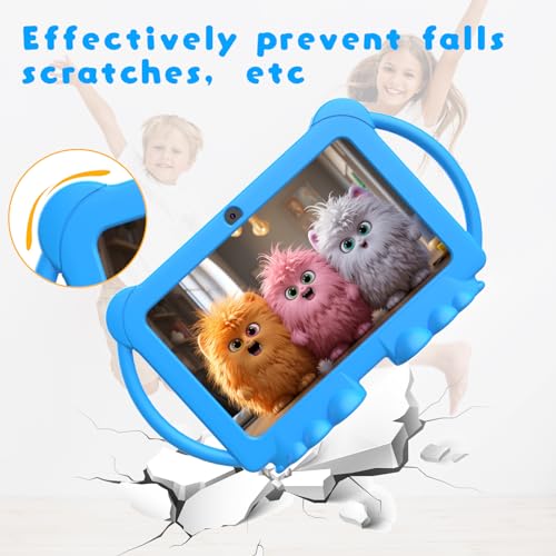 Image of Kids Tablet 7 inch for Boys Girls Android Tablets for Kids, 4GB RAM 32GB ROM Toddler Tablet, WIFI Bluetooth, Safety Eye IPS Screen, Parental Control, Dual Camera Shockproof Case for Educational Games