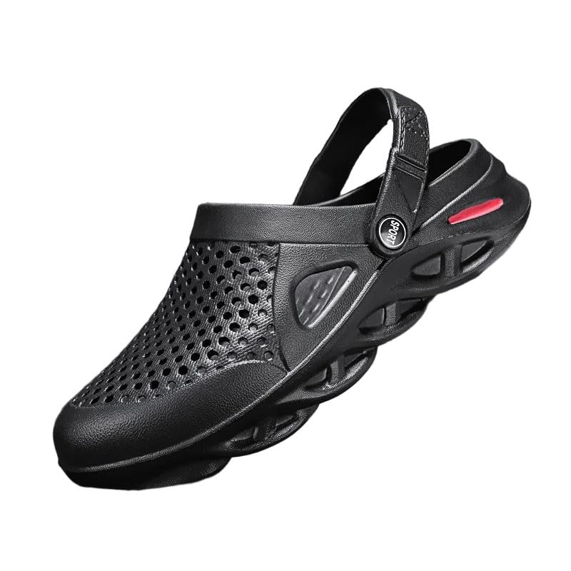 Image of SECHRITE Clogs for Men Slip on Rubber Clogs Summer Water Shoes Gardening Shoes