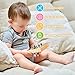 Joyreal Montessori Busy Board Wooden Sensory Toys for Toddler with LED Light Up Switch, Baby Fidget Board Travel Toys for 18+ Months, 1 2 3 Year Old Boys Girls Toddler Toy Gifts (Classic)