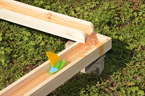 EDUPLAY 160252 Wasserbahnen Holzbahnen, Natur, 12-teilig (1 Set)