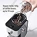 Ollygrin Flat Burr Coffee Grinder Electric, Coffee Bean Grinder Electric Espresso, Stainless Steel Coffee Bean Grinder With 14 Grind Settings 12 Cups SilverV01S