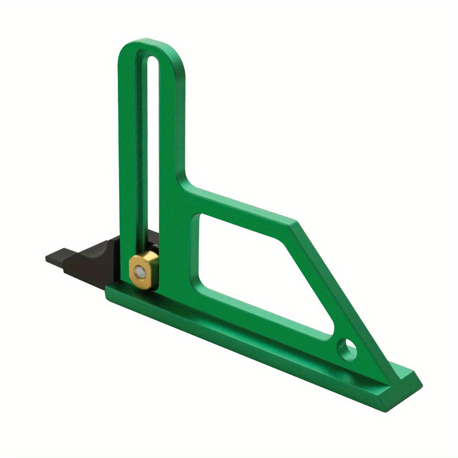 Depth Measuring Ruler with Inch Metric Scale Height Gauge Measurement Tool Aluminum Router Table Height Gauge Instrument