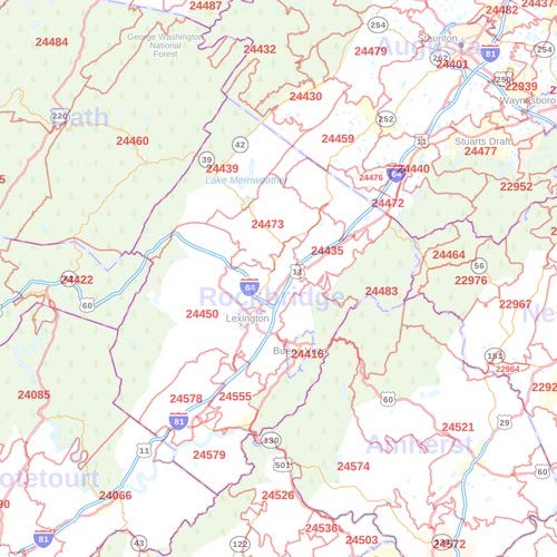 Mapa Del Código Postal De Manassas, Virginia Código Postal