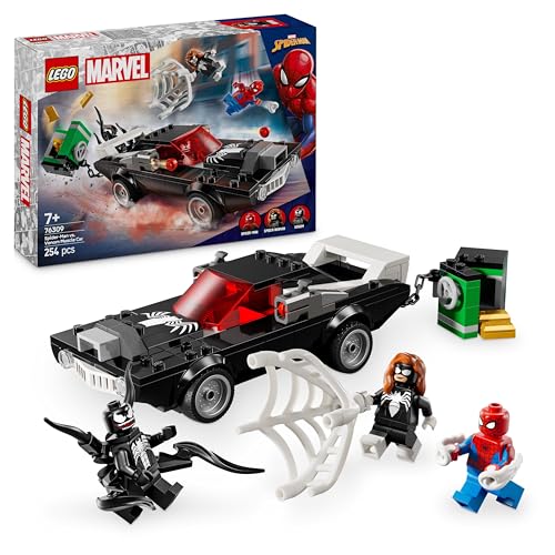LEGO | Marvel Spider-Man Mech vs. Venom Muscle Car - Auto Spielzeug mit 3...