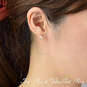 Sakado Express ランニングスタッズピアス ピンクゴールド Sakado