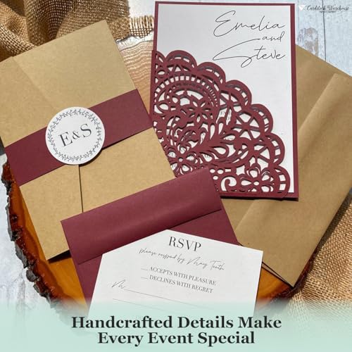 Cardstock Warehouse Foundations 100% Recycled Paver Red Burgundy Cardstock Paper - 25 Sheets 8.5 x 11” 80 lb./215 GSM, Premium Dark Red Card stock for Die-cutting Laser, Inkjet Printing & DIY Projects