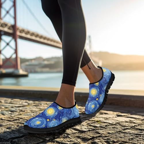 Image of Women's Loafers Slip On Slip Shoe Casual Walking Shoes Non Slip Work Shoes Mesh Athletic Sneakers
