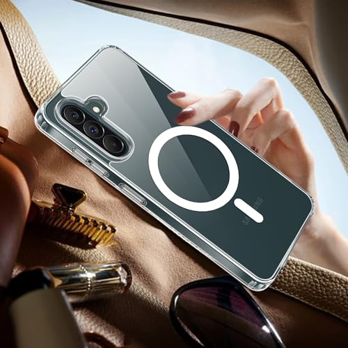 Image of A rtistque Clear Back Cover Case for Samsung Galaxy A37 5G | Compatible with Mag-Safe | Transparent Acrylic Armor | Shockproof TPU Protective Design | Samsung Galaxy A37 5G Back Cover - Transparent