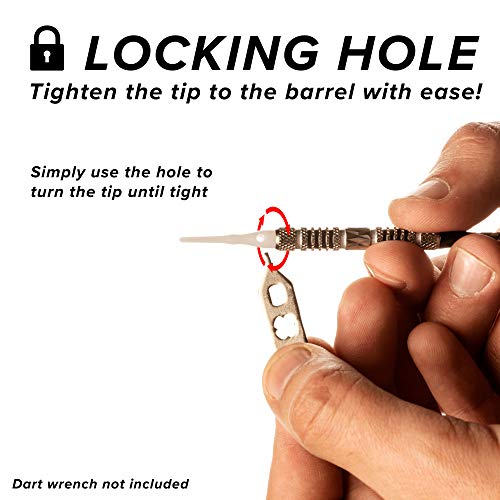 Viper By Gld Products Dart Accessory: Tufflex Iii 2Ba Thread Soft Tip Dart Points, White, 1000 Pack #TOP4