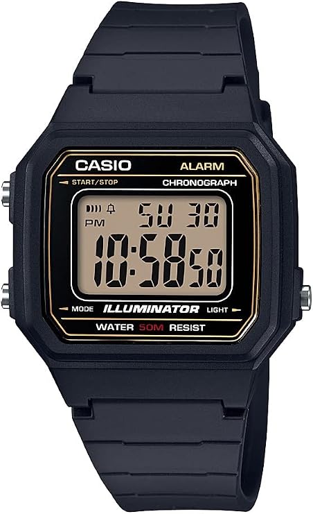 Casio Men's 'Classic' Quartz Resin Casual Watch, Color:Black (Model: W-217H-9AVCF): Buy Online at Best Price in UAE
