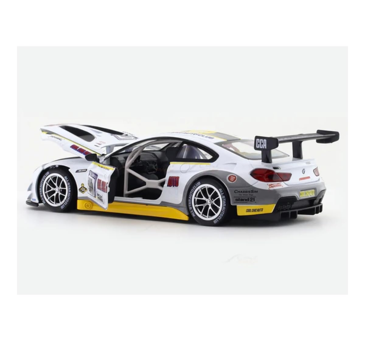 MSZ BMW M6 GT3 1:24 Scale Licensed diecast Scale Model car (White