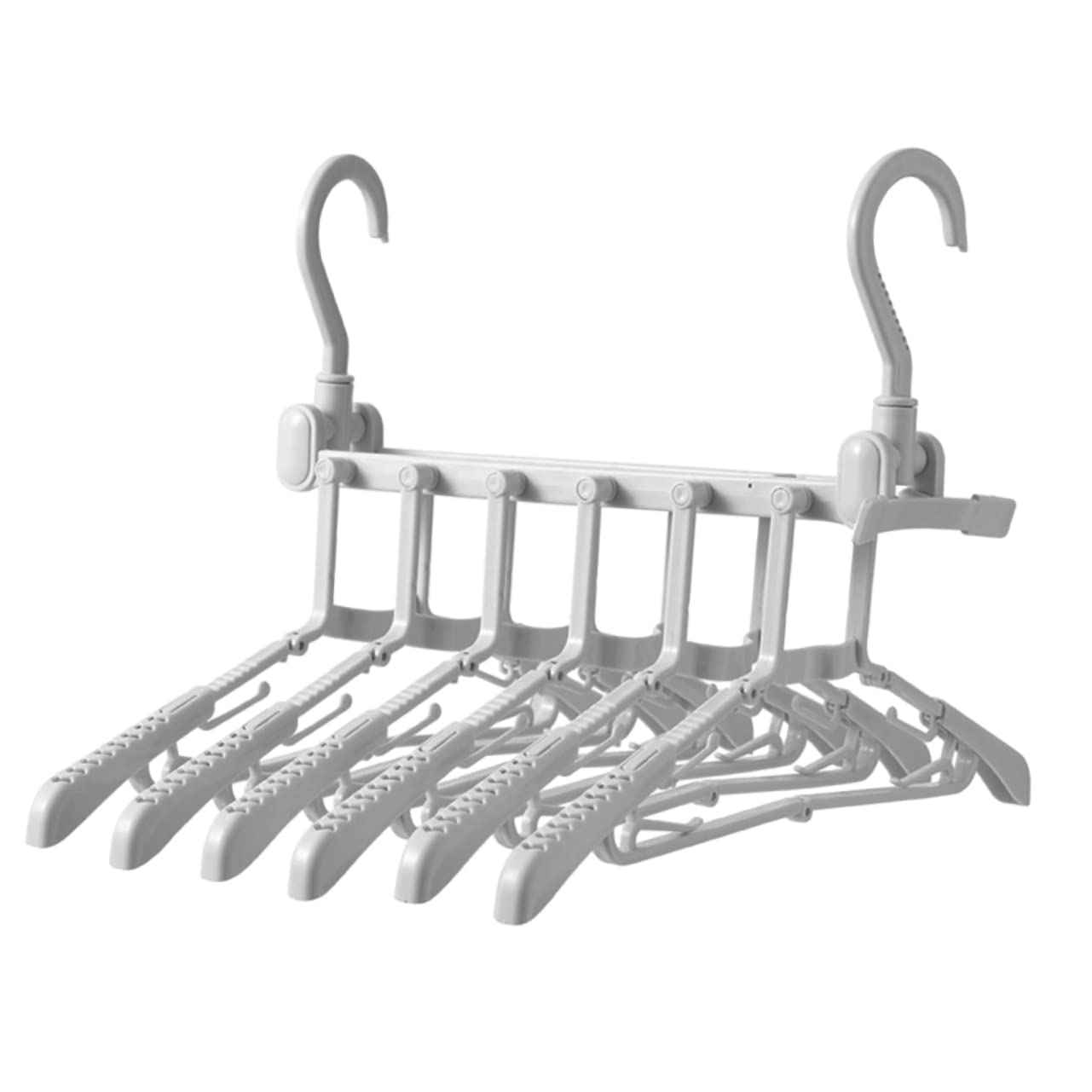 Alipis 1Pc Foldable Pants Hanger Multi Functional Telescopic Clothes Rack for Space Saving Wardrobe Organization Lightweight Design for Home Travel