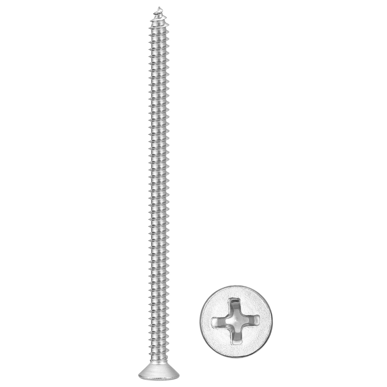 METALLIXITY Countersunk Phillips Wood Screws (ST4x70mm) 50Pcs